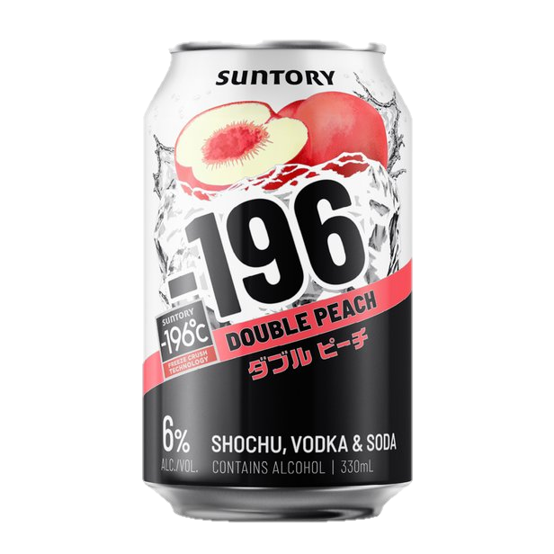 Suntory -196 Double Peach Cans