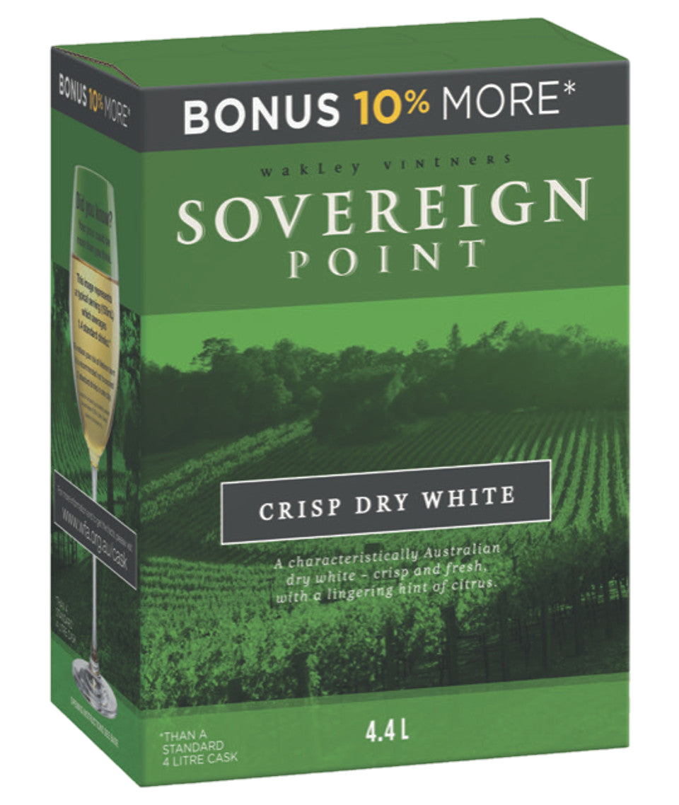 Sovereign Point Crisp Dry White Cask 4.4L