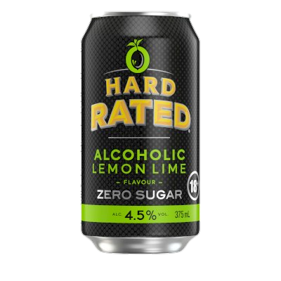 Hard Rated Lemon Lime Zero Sugar Cans