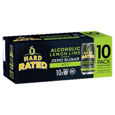 Hard Rated Lemon Lime Zero Sugar Cans