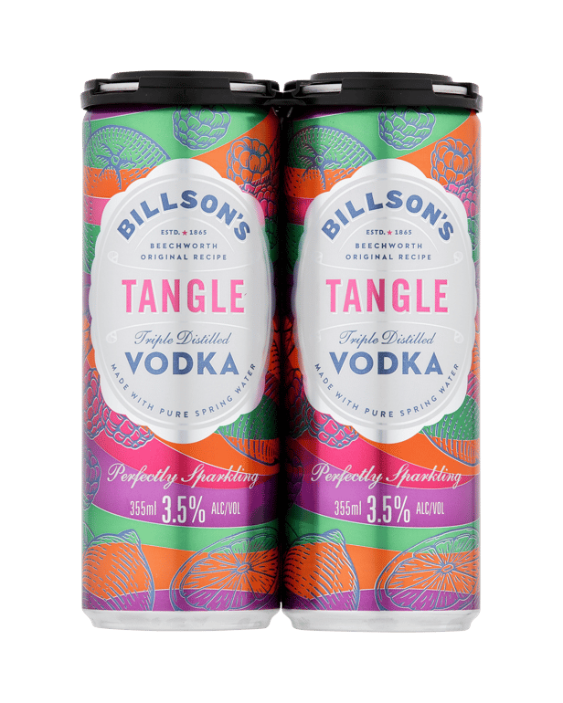 Billsons Vodka Tangle Cans