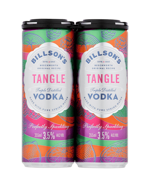 Billsons Vodka Tangle Cans