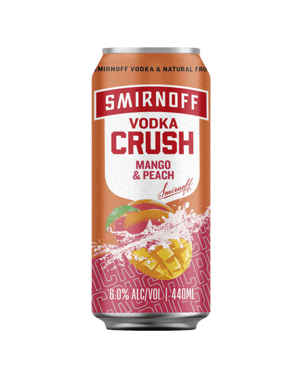 Smirnoff Crush Mango & Peach Cans