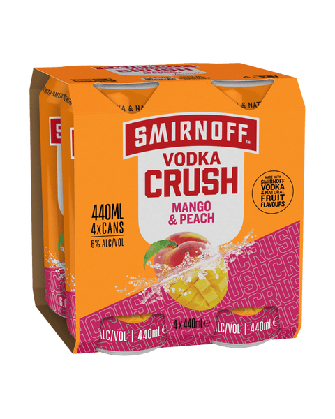 Smirnoff Crush Mango & Peach Cans