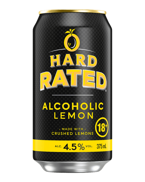 Hard Rated Alcoholic Lemon Cans