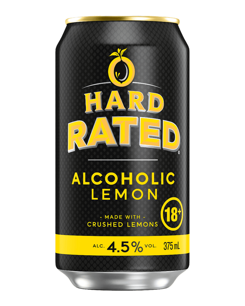 Hard Rated Alcoholic Lemon Cans