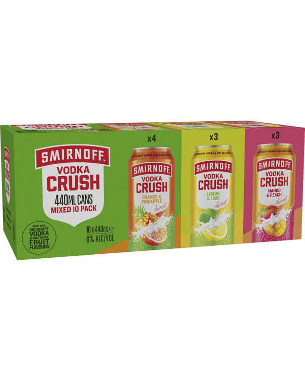 Smirnoff Crush Mixed Pack Cans