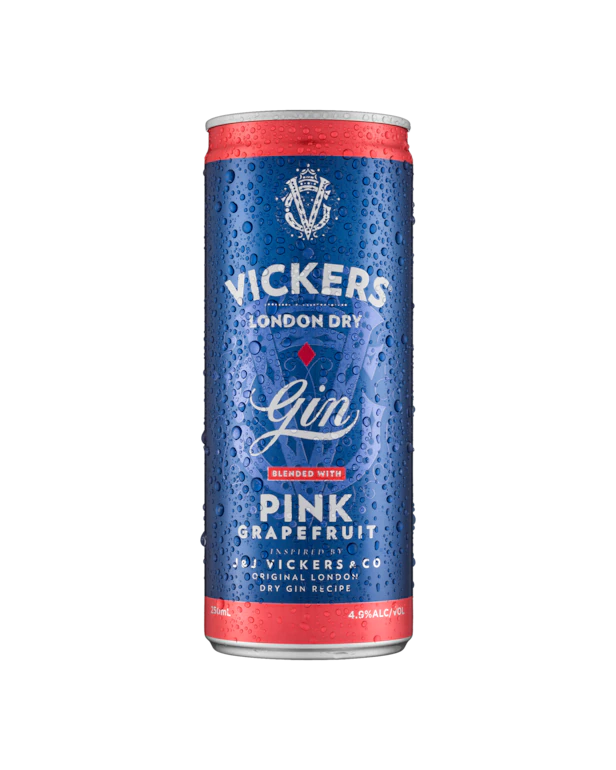 Vickers Gin & Pink Grapefruit Cans