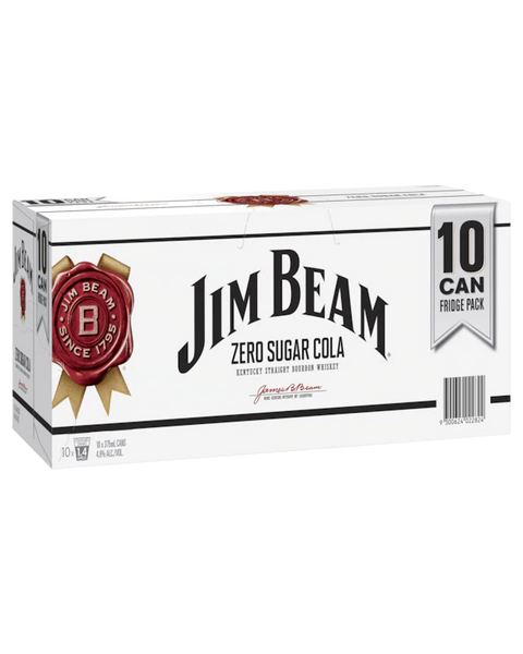 Jim Beam & Zero Sugar Cola Cans