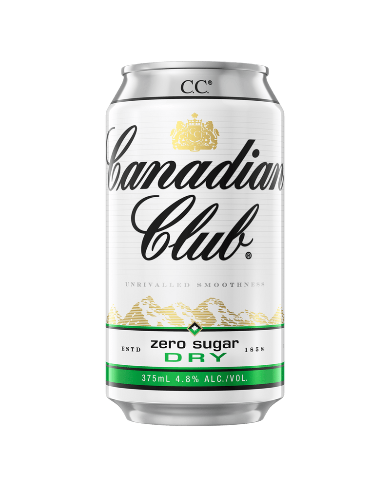 Canadian Club & Dry Zero Sugar Cans